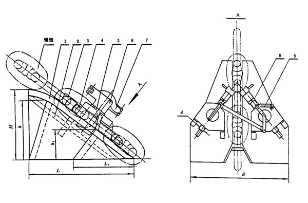 CB T3822-99 Adjustable Chain Stopper Type A 3.jpg